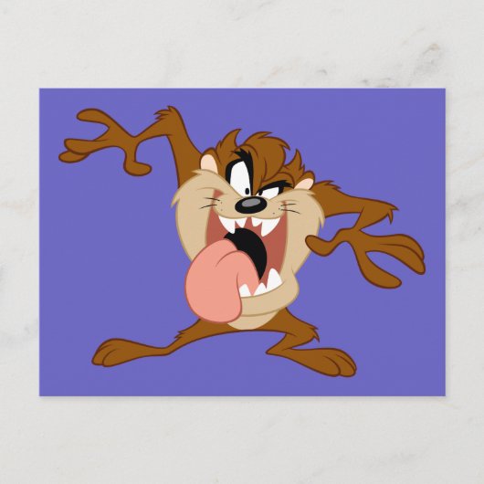 TAZ™ | Die Zunge raus halten Postkarte (Vorderseite)