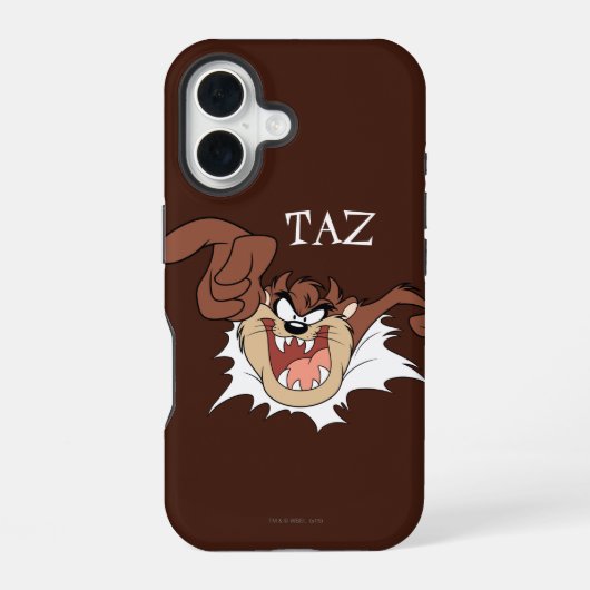 TAZ™ Durchbricht Seite iPhone 16 Hülle (Rückseite)
