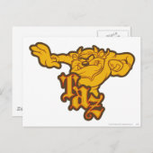 TAZ™ Einarm Postkarte (Vorne/Hinten)