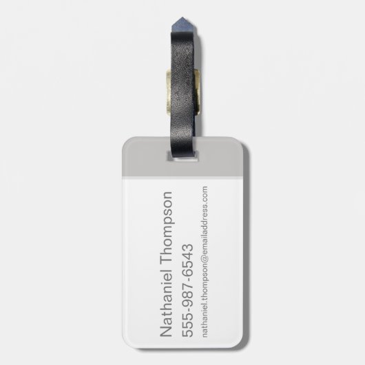 TAZ™ Emotion-Checkbox Gepäckanhänger (Rückseite vertikal)