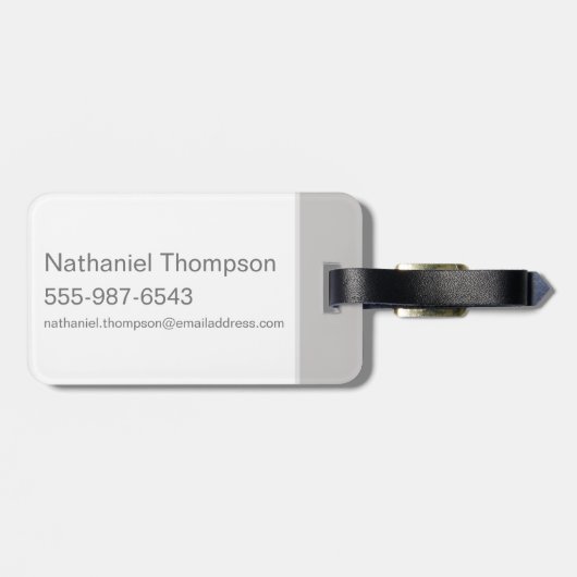 TAZ™ Emotion-Checkbox Gepäckanhänger (Rückseite horizontal)