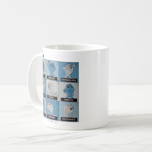 TAZ™ Emotion Checkbox Kaffeetasse (Vorderseite Links)