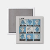 TAZ™ Emotion Checkbox Magnet (Vorderseite/Rückseite)