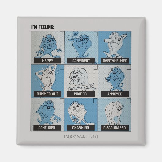 TAZ™ Emotion Checkbox Magnet (Vorne)