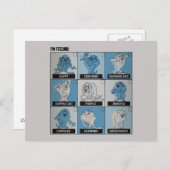 TAZ™ Emotion Checkbox Postkarte (Vorne/Hinten)