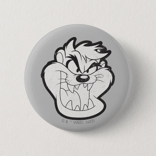 TAZ™ Evil Grin Abzeichen Button (Vorderseite)