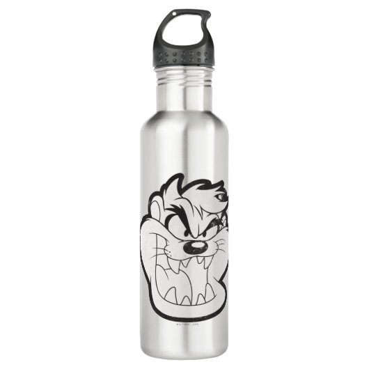 TAZ™ Evil Grin Abzeichen Edelstahlflasche (Vorderseite)