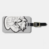 TAZ™ Evil Grin Abzeichen Gepäckanhänger (Vorderseite horizontal)