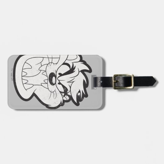 TAZ™ Evil Grin Abzeichen Gepäckanhänger (Vorderseite horizontal)