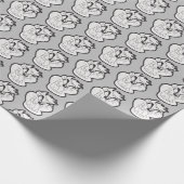 TAZ™ Evil Grin Abzeichen Geschenkpapier (Ecke)