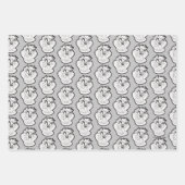 TAZ™ Evil Grin Abzeichen Geschenkpapier Set (Vorderseite)