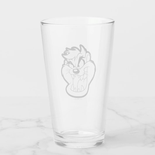 TAZ™ Evil Grin Abzeichen Glas (Rückseite)