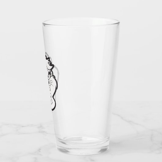 TAZ™ Evil Grin Abzeichen Glas (Links)
