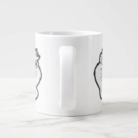 TAZ™ Evil Grin Abzeichen Jumbo-Tasse (Rückseite)