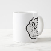 TAZ™ Evil Grin Abzeichen Jumbo-Tasse (Vorderseite Rechts)