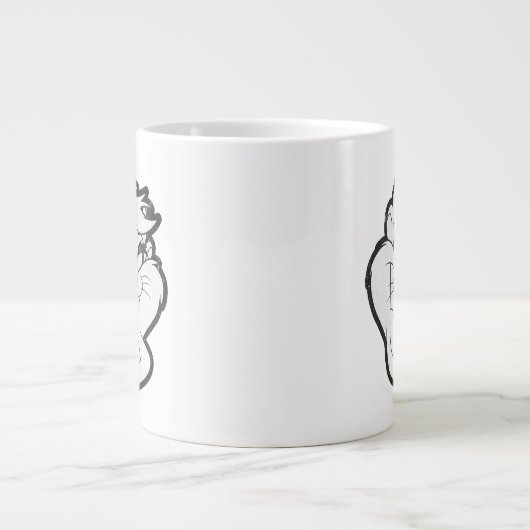 TAZ™ Evil Grin Abzeichen Jumbo-Tasse (Vorderseite)