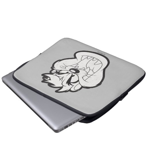 TAZ™ Evil Grin Abzeichen Laptopschutzhülle (Vorne Knopf)