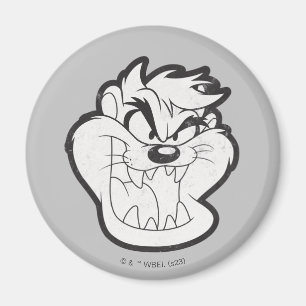 TAZ™ Evil Grin Abzeichen Magnet