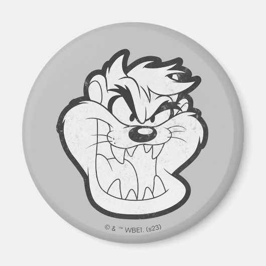 TAZ™ Evil Grin Abzeichen Magnet (Vorne)