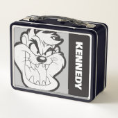 TAZ™ Evil Grin Abzeichen Metall Brotdose (Rückseite)