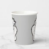 TAZ™ Evil Grin Abzeichen Pappbecher (Links)