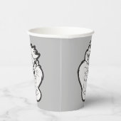 TAZ™ Evil Grin Abzeichen Pappbecher (Rechts)