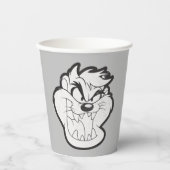 TAZ™ Evil Grin Abzeichen Pappbecher (Vorderseite)