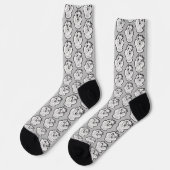 TAZ™ Evil Grin Abzeichen Socken (Linkes Detail)