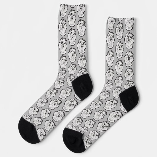 TAZ™ Evil Grin Abzeichen Socken (Linkes Detail)