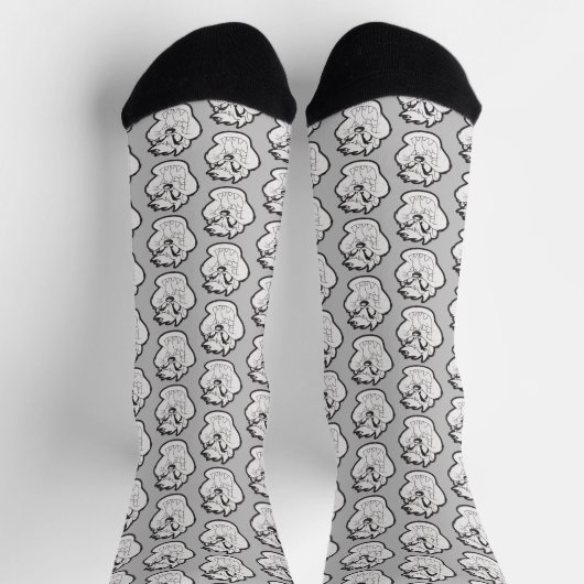 TAZ™ Evil Grin Abzeichen Socken (Oben)