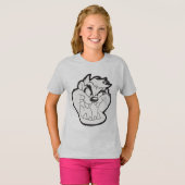 TAZ™ Evil Grin Abzeichen T-Shirt (Vorne ganz)