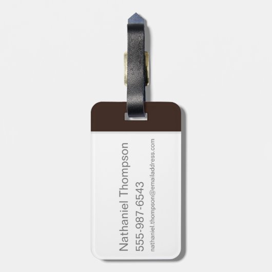 TAZ™ Evil Grin Gepäckanhänger (Rückseite vertikal)