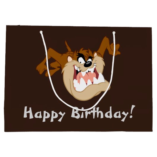 TAZ™ Evil Grin Große Geschenktüte (Rückseite)