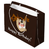 TAZ™ Evil Grin Große Geschenktüte (Rückseite Schrägansicht)