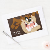 TAZ™ Evil Grin Rechteckiger Aufkleber (Umschlag)