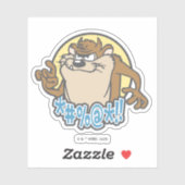 TAZ™ Expletive Circle Graphic Aufkleber (Blatt)