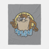 TAZ™ Expletive Circle Graphic Fleecedecke (Vorderseite)