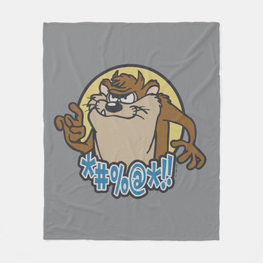 TAZ™ Expletive Circle Graphic Fleecedecke (Vorderseite)