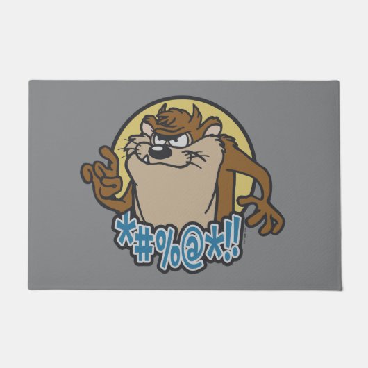 TAZ™ Expletive Circle Graphic Fußmatte (Vorderseite)