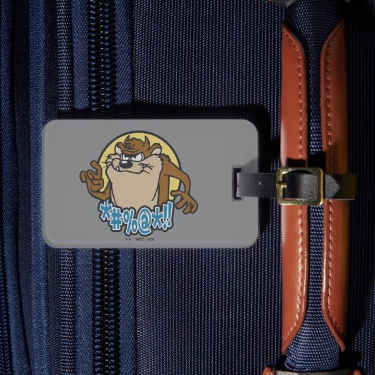 TAZ™ Expletive Circle Graphic Gepäckanhänger (Vorderseite Insitu 4)