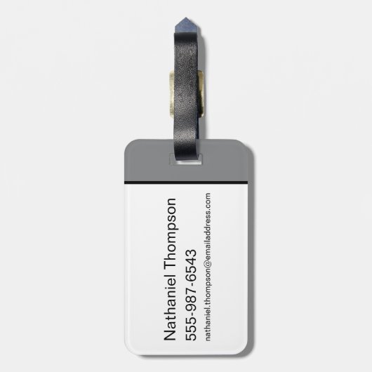 TAZ™ Expletive Circle Graphic Gepäckanhänger (Rückseite vertikal)