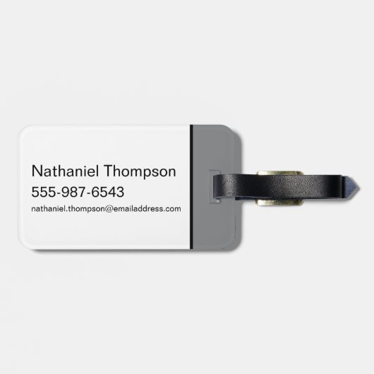 TAZ™ Expletive Circle Graphic Gepäckanhänger (Rückseite horizontal)