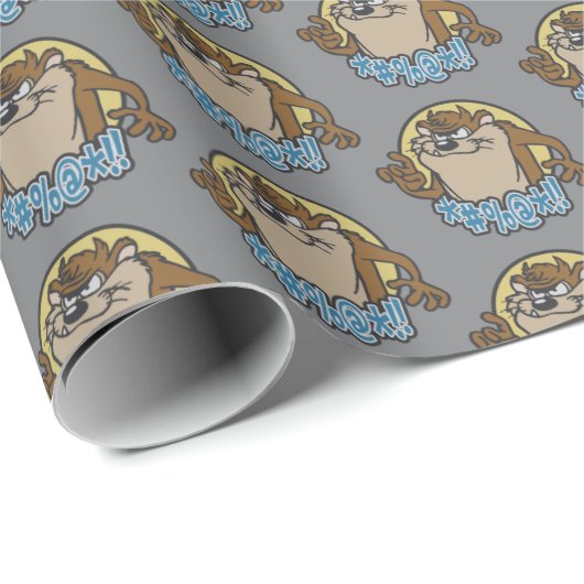 TAZ™ Expletive Circle Graphic Geschenkpapier (Rolleneckpunkt)