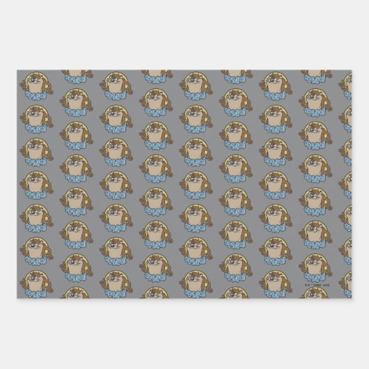 TAZ™ Expletive Circle Graphic Geschenkpapier Set (Vorderseite 3)