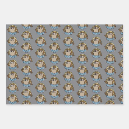 TAZ™ Expletive Circle Graphic Geschenkpapier Set (Vorderseite)