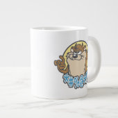 TAZ™ Expletive Circle Graphic Jumbo-Tasse (Vorderseite Rechts)