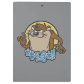 TAZ™ Expletive Circle Graphic Klemmbrett (Rückseite)