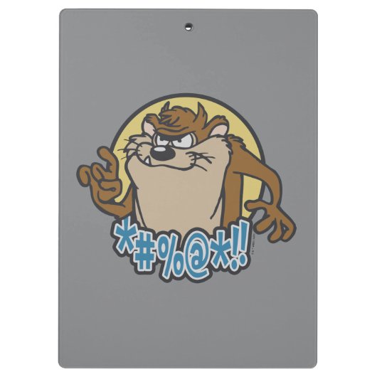 TAZ™ Expletive Circle Graphic Klemmbrett (Rückseite)