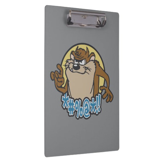 TAZ™ Expletive Circle Graphic Klemmbrett (Rechts)