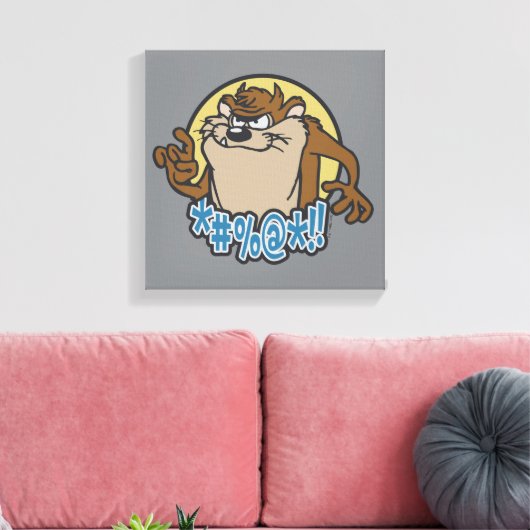 TAZ™ Expletive Circle Graphic Leinwanddruck (Insitu (Wohnzimmer))